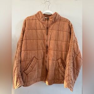 Free People Dolman Quilted Knit Jacket